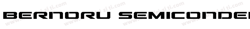 Bernoru SemiCondensed字体转换